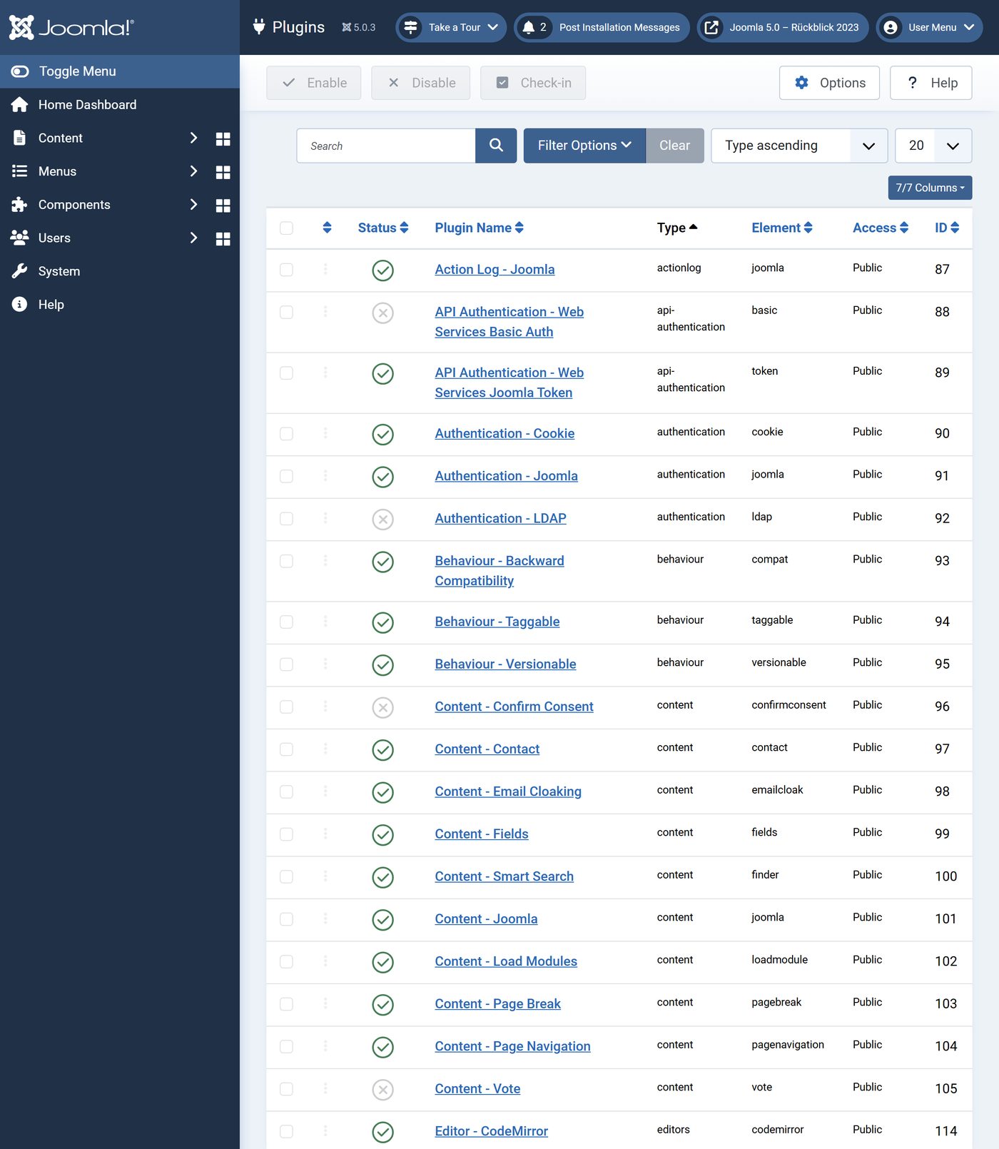 Joomla 5.0: Plugins
