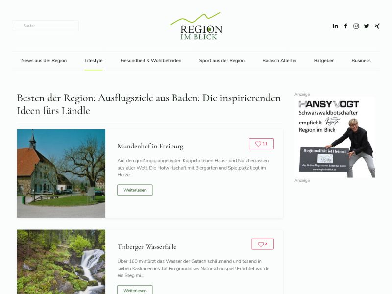 Ausflugsziele aus der Rubrik „Die Besten der Region“
