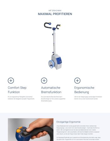 Produktseite des Treppensteigers s-max