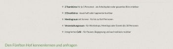 Räume und Angebot