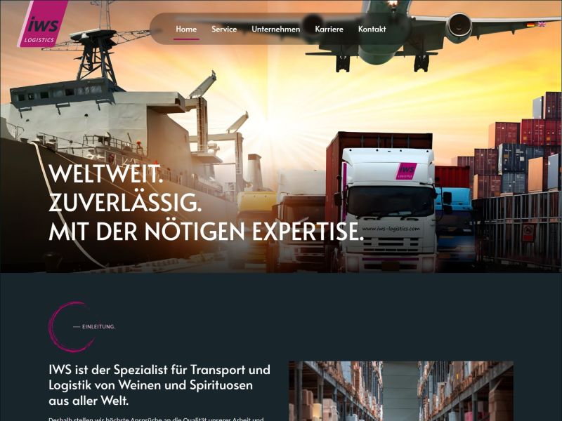Startseite von iws-logistics.de