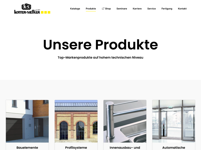 Produktübersicht auf ks-info.com