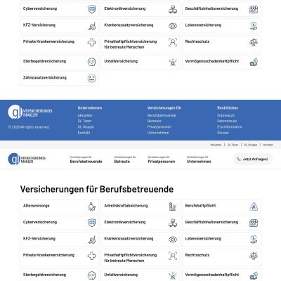 Versicherungen für Berufsbetreuende